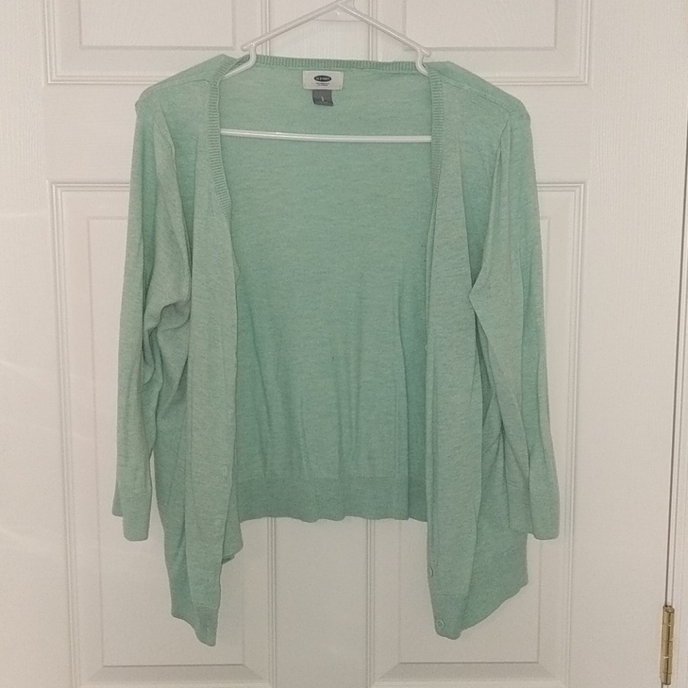 Green cardigan